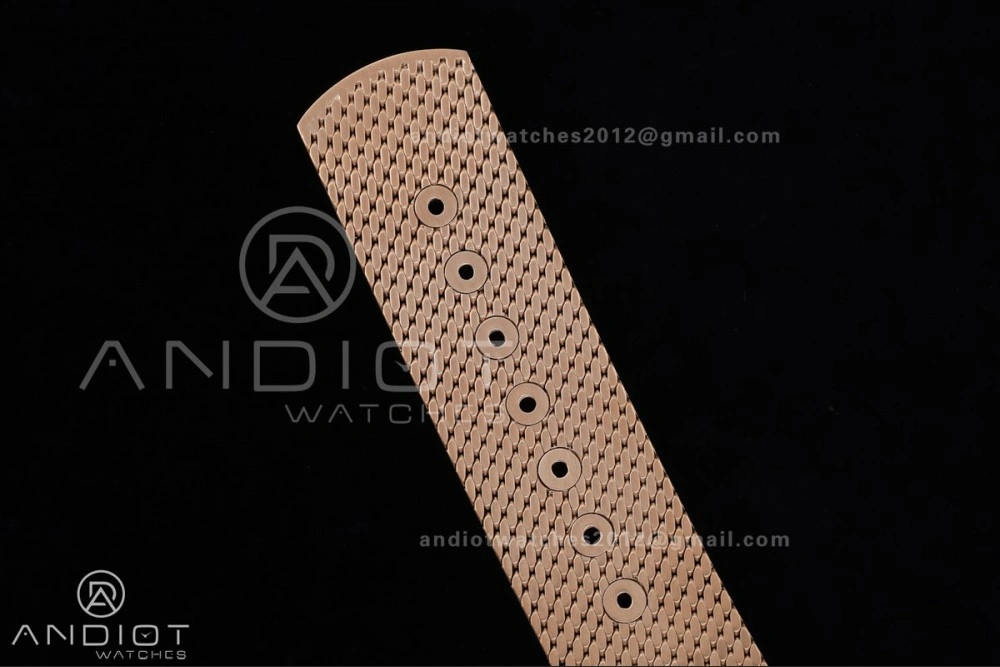 Packable Seamaster 300M Diver Rose Gold VSF 1:1 Best Edition Black Dial on Mesh Bracelet A 65