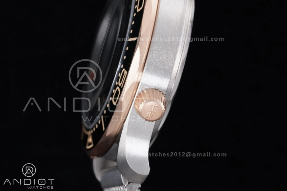 Seamaster 300M Diver Rose Gold VSF 1:1 Best Edition Green Dial on Mesh Bracelet A Thermal 64