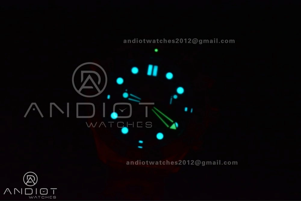 Seamaster 300m Chrono SS RG OMF 1:1 Best Edition Black Dial on SS Strap A MoistureWicking 63