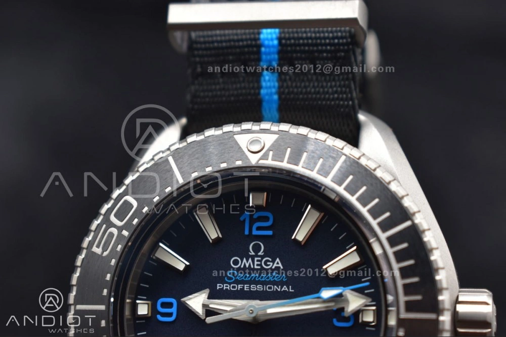 Trendsetting Seamaster 6000M Ultra Deep SS SBF 1:1 Best Edition Black Dial on Black Nylon Strap A8912 Super Clone 7