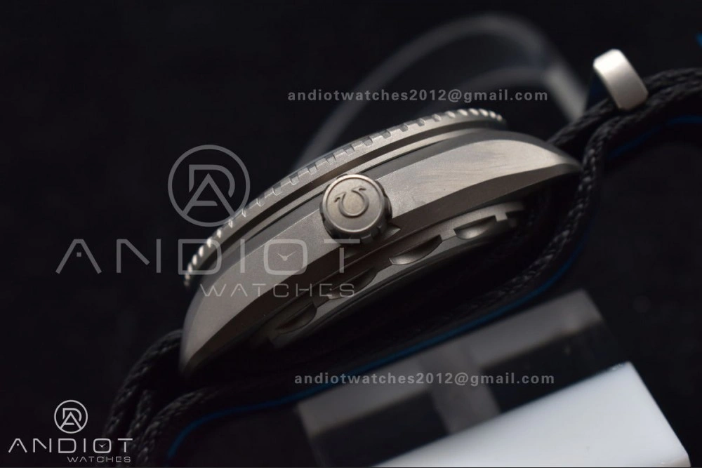 Trendsetting Seamaster 6000M Ultra Deep SS SBF 1:1 Best Edition Black Dial on Black Nylon Strap A8912 Super Clone 7