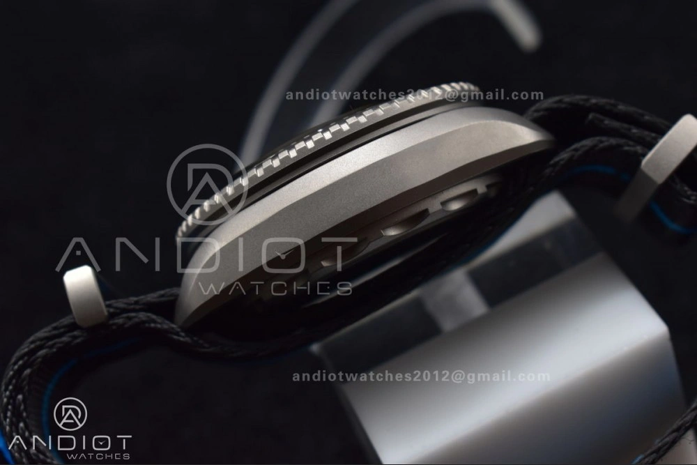Trendsetting Seamaster 6000M Ultra Deep SS SBF 1:1 Best Edition Black Dial on Black Nylon Strap A8912 Super Clone 7