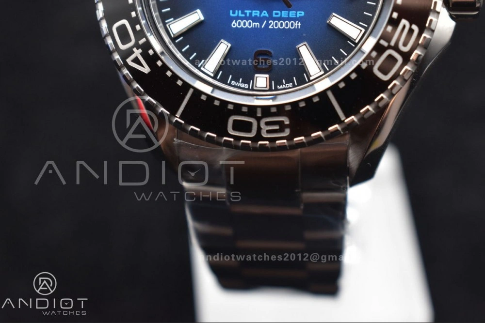 Attractive Seamaster 6000M Ultra Deep SS SBF 1:1 Best Edition Deep Blue Dial on SS Bracelet A8912 Super Clone 458