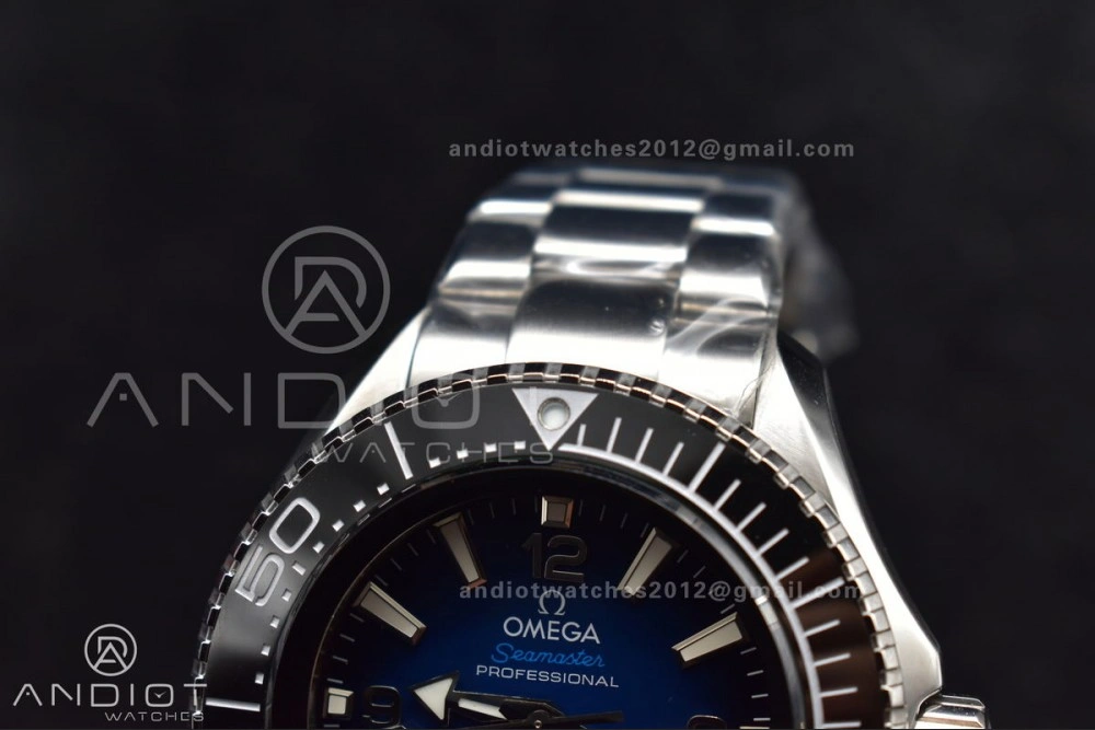 Sophisticated Seamaster 6000M Ultra Deep SS TF 1:1 Best Edition Blue Dial Black Ceramic Bezel on SS Bracelet A 68