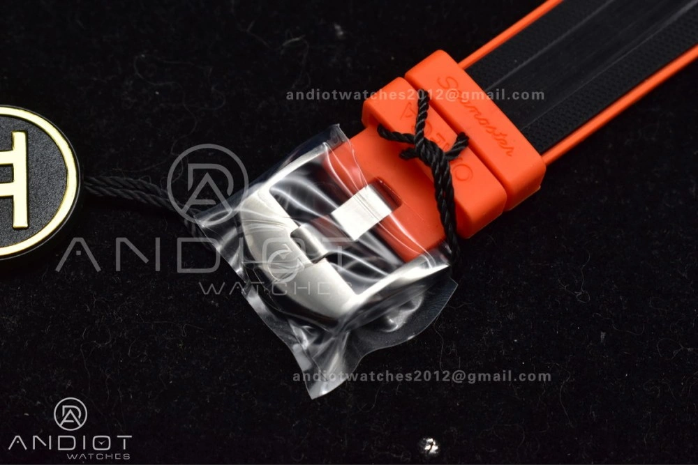 Seamaster 6000M Ultra Deep SS TF 1:1 Best Edition Gray Dial Orange Ceramic Bezel on Black Rubber Strap A Trendy 69