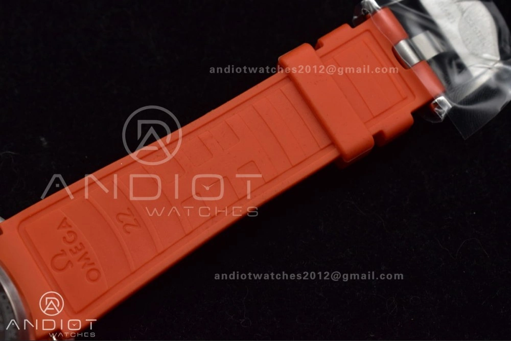 Seamaster 6000M Ultra Deep SS TF 1:1 Best Edition Gray Dial Orange Ceramic Bezel on Black Rubber Strap A Trendy 69