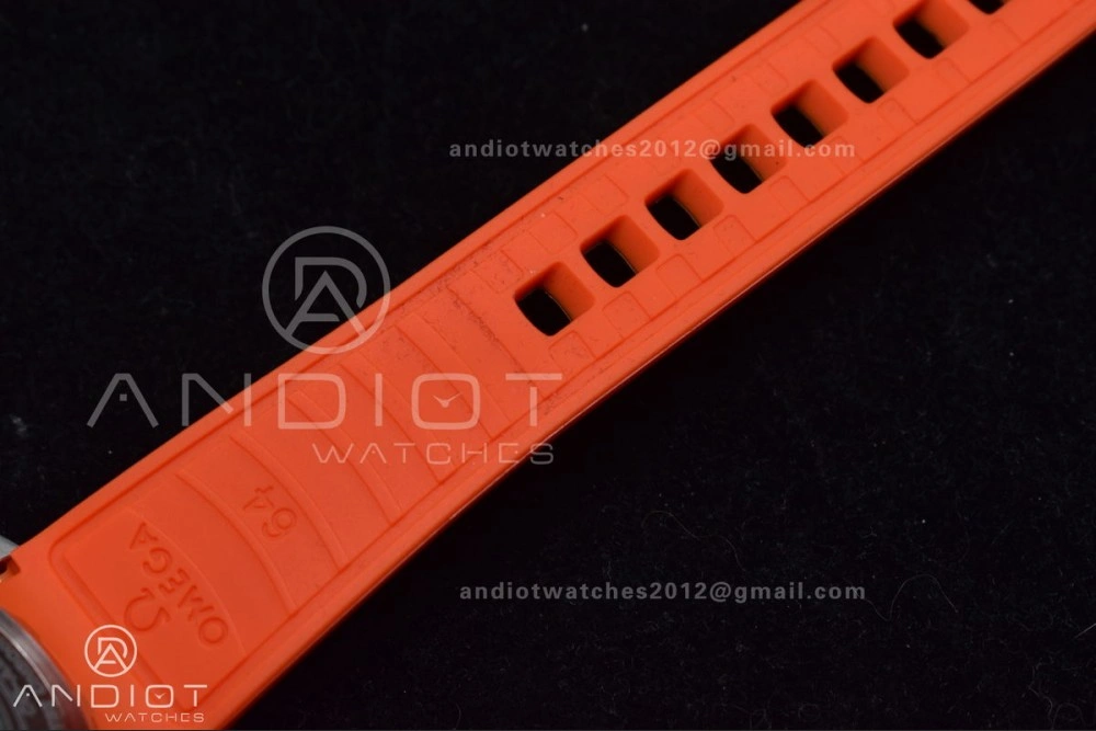 Seamaster 6000M Ultra Deep SS TF 1:1 Best Edition Gray Dial Orange Ceramic Bezel on Black Rubber Strap A Trendy 69
