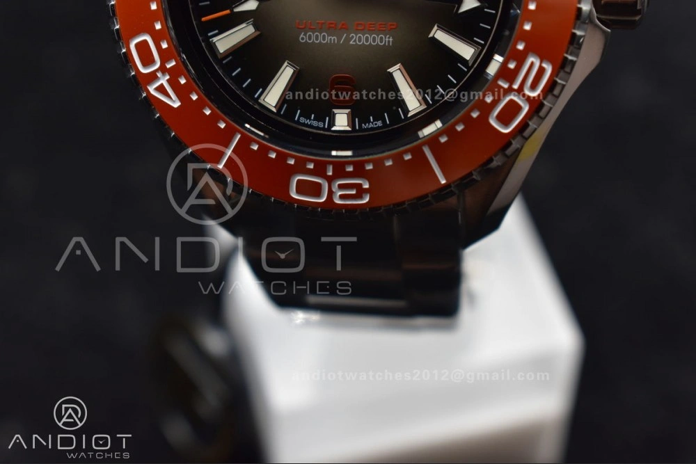 Cozy Seamaster 6000M Ultra Deep SS TF 1:1 Best Edition Gray Dial Orange Ceramic Bezel on SS Bracelet A 67