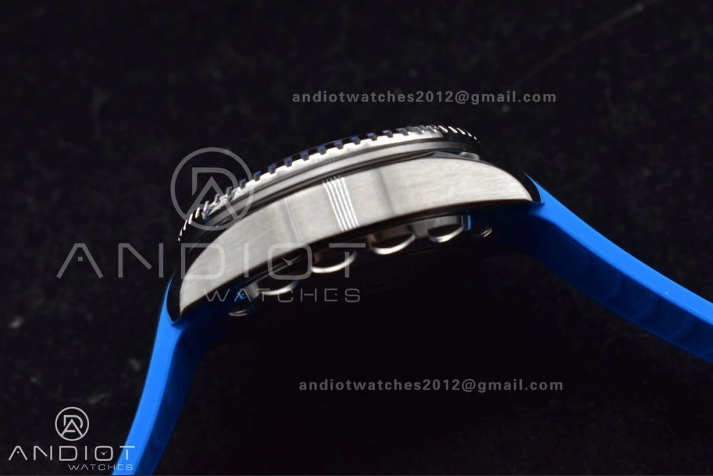 Seamaster 6000M Ultra Deep SS TF 1:1 Best Edition White Dial Blue Ceramic Bezel on Black Rubber Strap A Versatile 1078