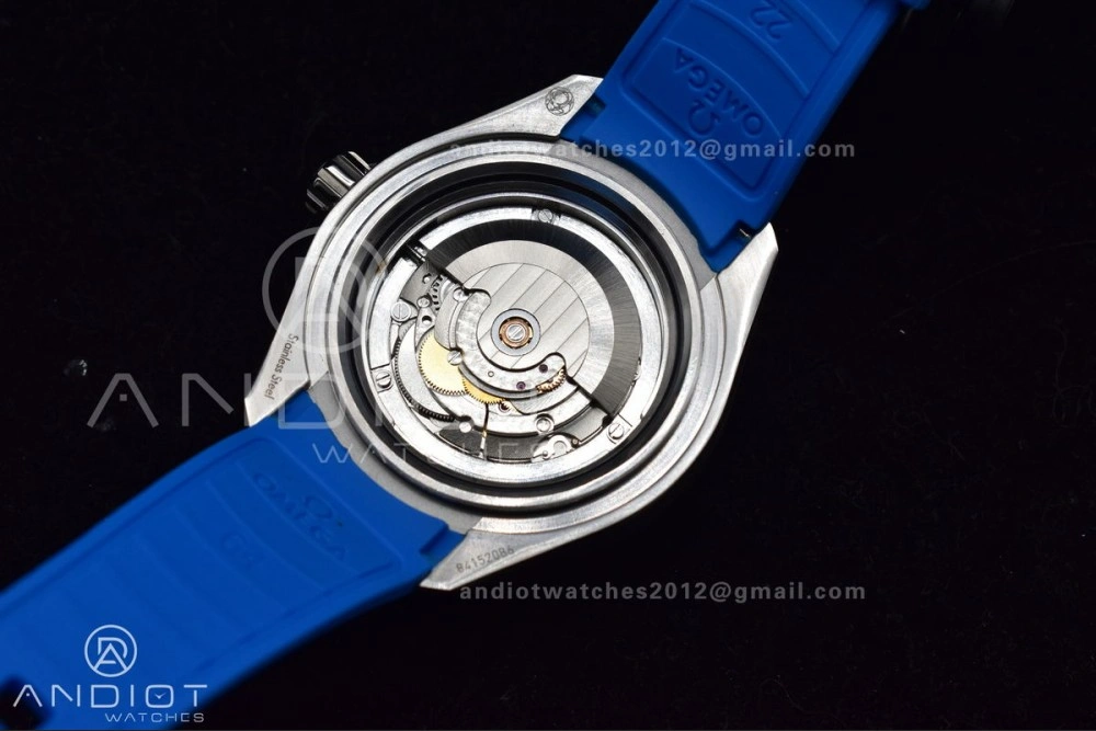 Seamaster 6000M Ultra Deep SS TF 1:1 Best Edition White Dial Blue Ceramic Bezel on Black Rubber Strap A Versatile 1078