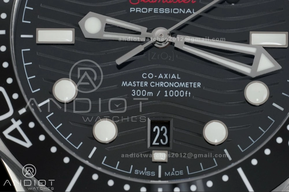 Durable Seamaster Diver 300M Black Ceramic Bezel V4 VSF 1:1 Best Edition Black Dial On SS Bracelet Super Clone Asian 87
