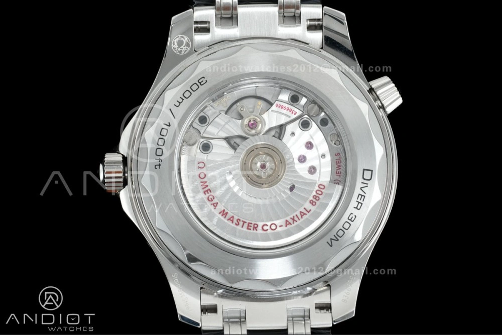 Durable Seamaster Diver 300M Black Ceramic Bezel V4 VSF 1:1 Best Edition Black Dial On SS Bracelet Super Clone Asian 87