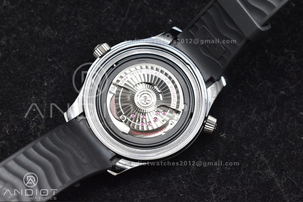 GoAnywhere Seamaster Diver 300M PVD VSF Best Edition Black Dial on Black Rubber Strap A 1081