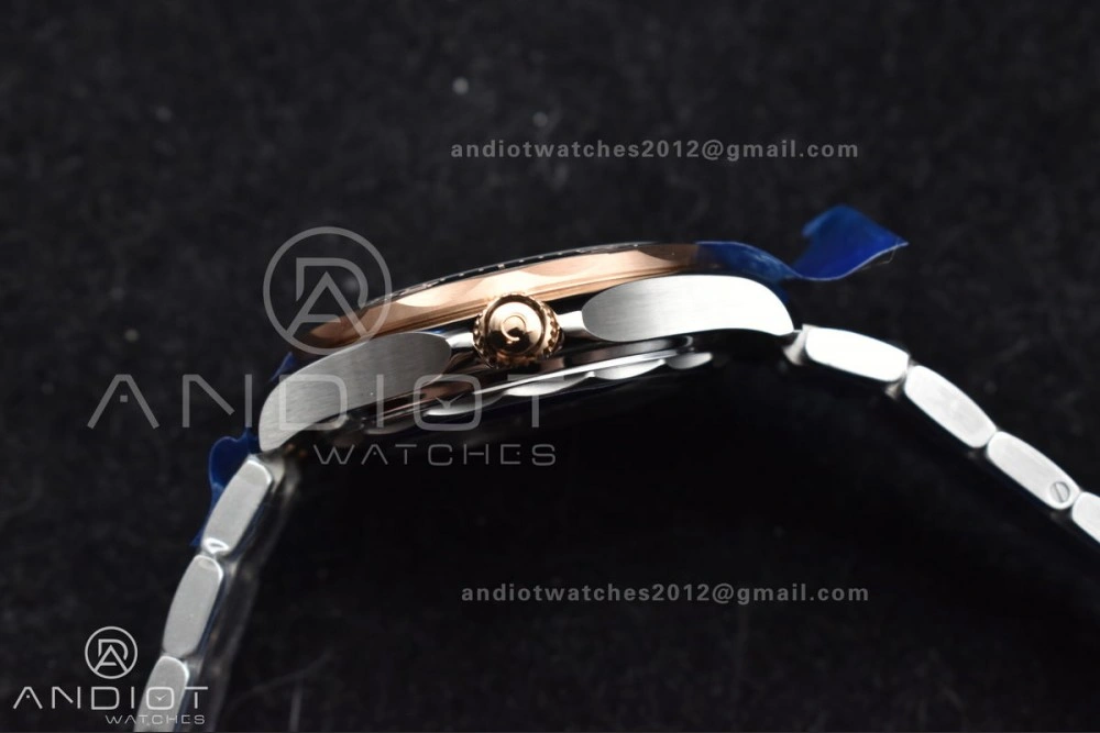 Packable Seamaster Diver 300M SS RG VSF 1:1 Best Edition Black Ceramic Black Dial on SS Bracelet A 85