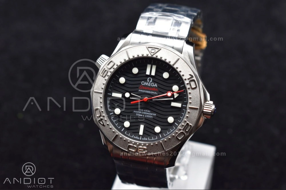 Seamaster Diver 300M VSF 1:1 Best Edition Black Ceramic Black Dial On SS Bracelet A Seasonal 84