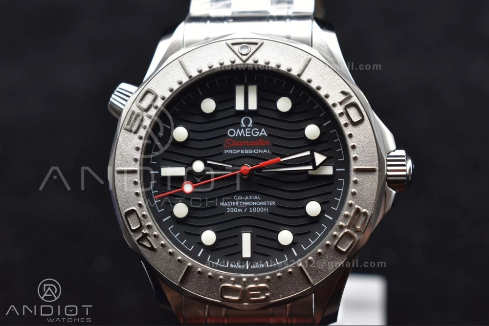 ModernLook Seamaster Diver 300M VSF 1:1 Best Edition Black Ceramic Black Dial On SS Bracelet A 1082