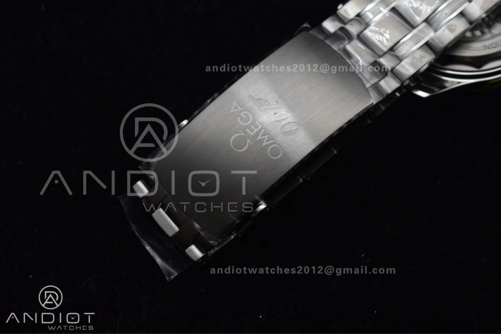 Supportive Seamaster Diver 300M VSF 1:1 Best Edition James Bond 007 Black Ceramic Black Dial On SS Bracelet A 1094