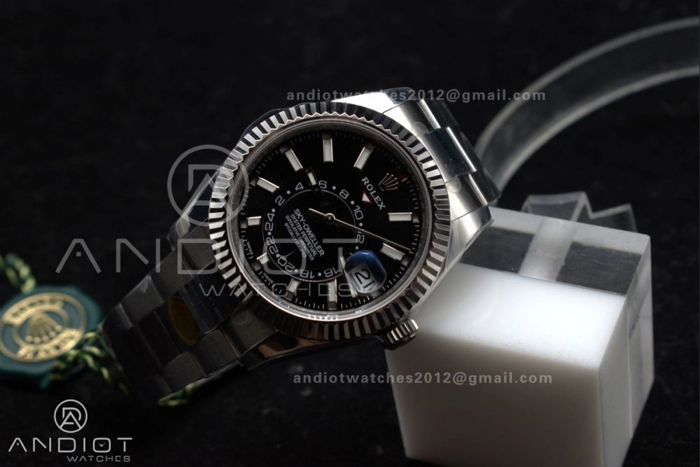 Sky-Dweller 326934 904L SS ZF 1:1 Best Edition Black Dial on SS Bracelet A WellDesigned 1087