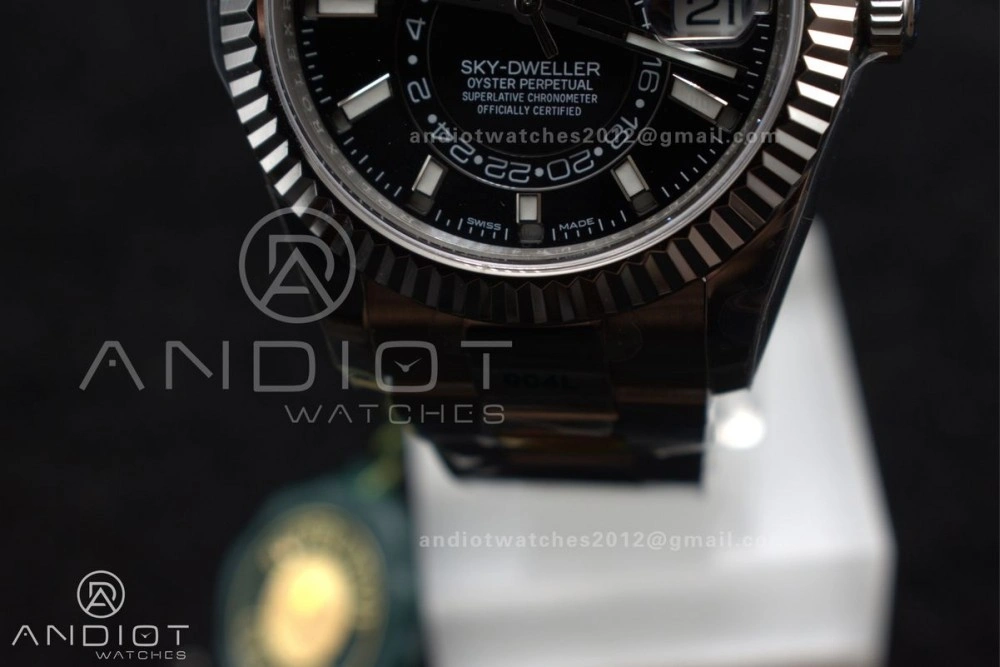 Sky-Dweller 326934 904L SS ZF 1:1 Best Edition Black Dial on SS Bracelet A WellDesigned 1087