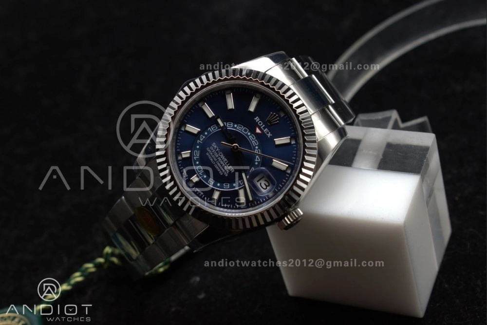 Sky-Dweller 326934 904L SS ZF 1:1 Best Edition Blue Dial on SS Bracelet A Colorful 1091