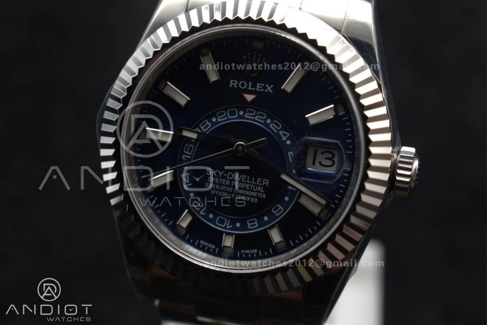 Sky-Dweller 326934 904L SS ZF 1:1 Best Edition Blue Dial on SS Bracelet A Colorful 1091