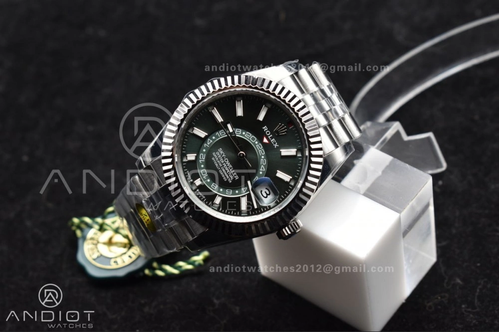 FreshLook Sky-Dweller 326934 904L SS ZF 1:1 Best Edition Green Dial on SS Jubilee Bracelet A 1088