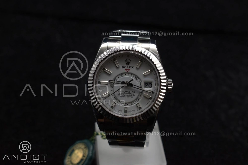 Sky-Dweller 326934 904L SS ZF 1:1 Best Edition White Dial on SS Bracelet A Sleek 1089