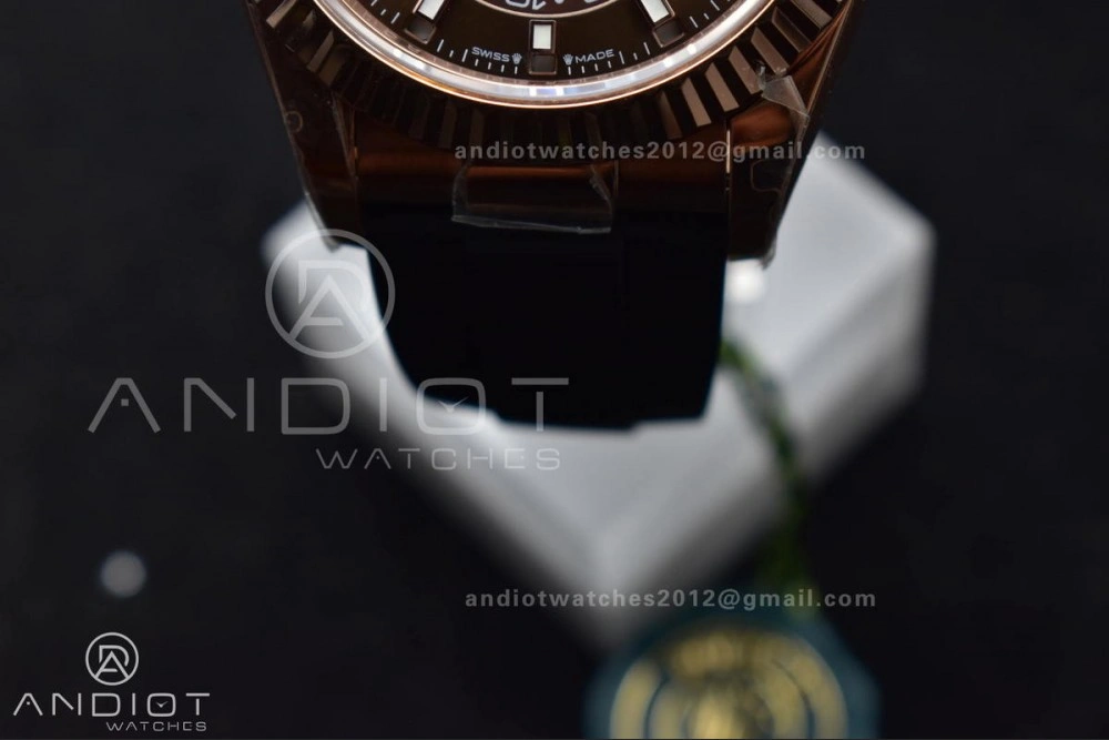 Sky-Dweller 336235 RG ZF 1:1 Best Edition Brown Dial on Oyster-flex Strap A23J (Gain Weight) UrbanStyle 1093