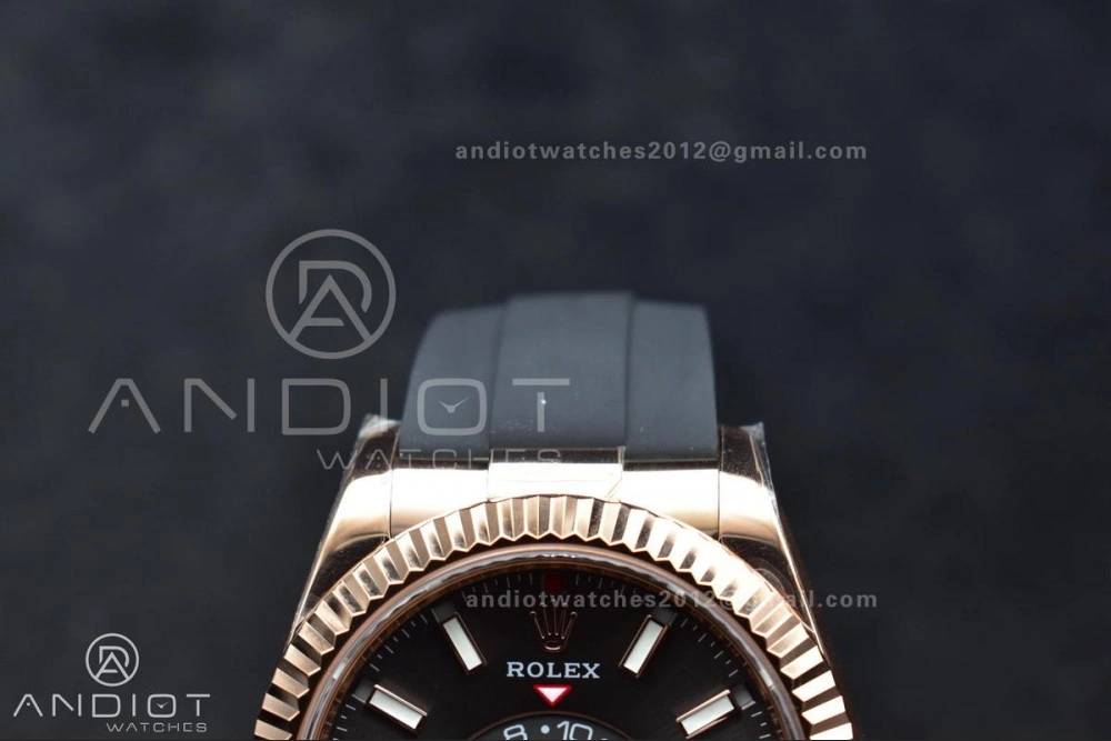 Sky-Dweller 336235 RG ZF 1:1 Best Edition Grey Dial on Oyster-flex Strap A23J (Gain Weight) FlexibleFit 1097