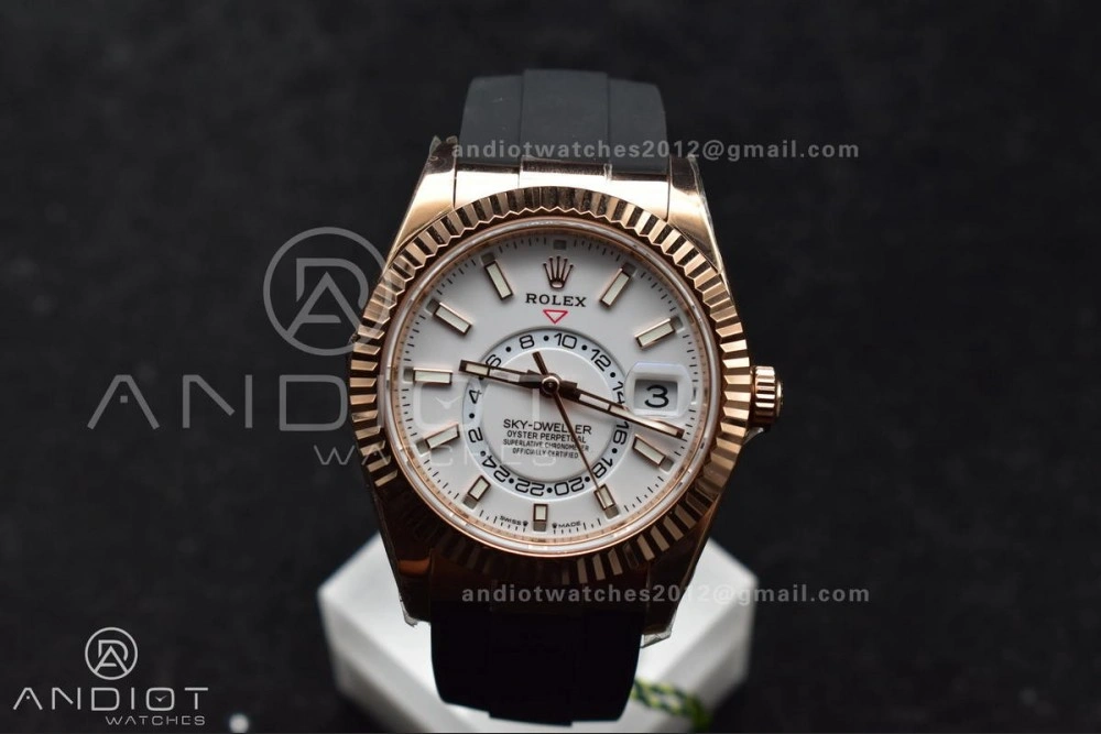 Sky-Dweller 336235 RG ZF 1:1 Best Edition White Dial on Oyster-flex Strap A23J (Gain Weight) Comfortable 1101
