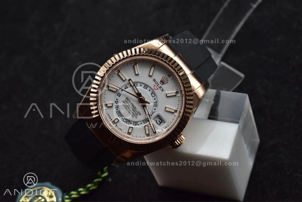 Sky-Dweller 336235 RG ZF 1:1 Best Edition White Dial on Oyster-flex Strap A23J (Gain Weight) Comfortable 1101