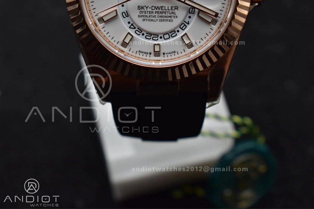 Sky-Dweller 336235 RG ZF 1:1 Best Edition White Dial on Oyster-flex Strap A23J (Gain Weight) Comfortable 1101