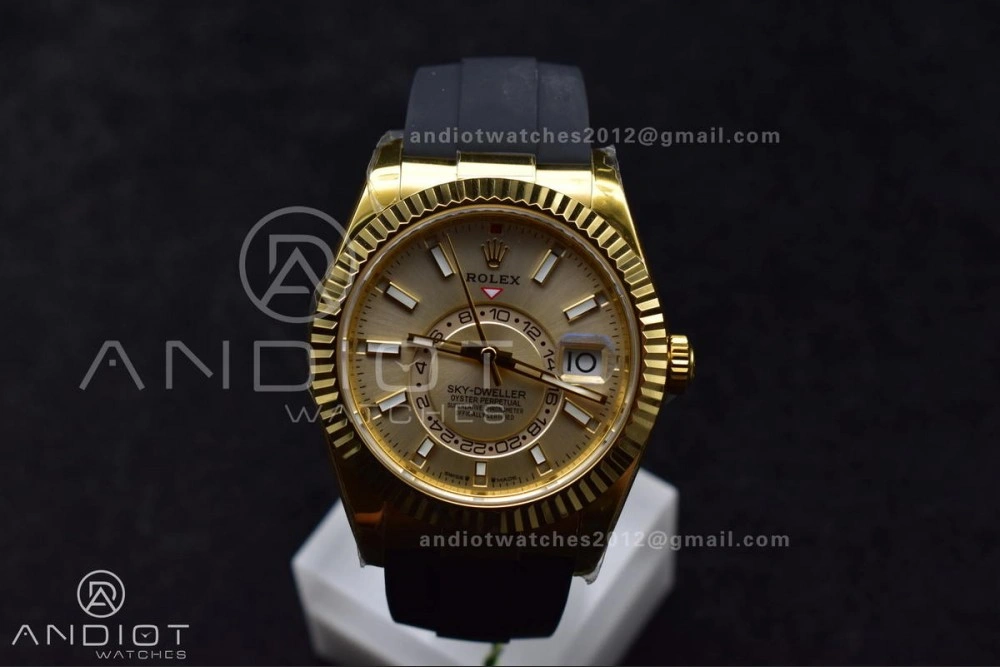 Sky-Dweller 336238 YG ZF 1:1 Best Edition YG Dial on Oysterflex Strap A23J (Gain Weight) Modern 1099