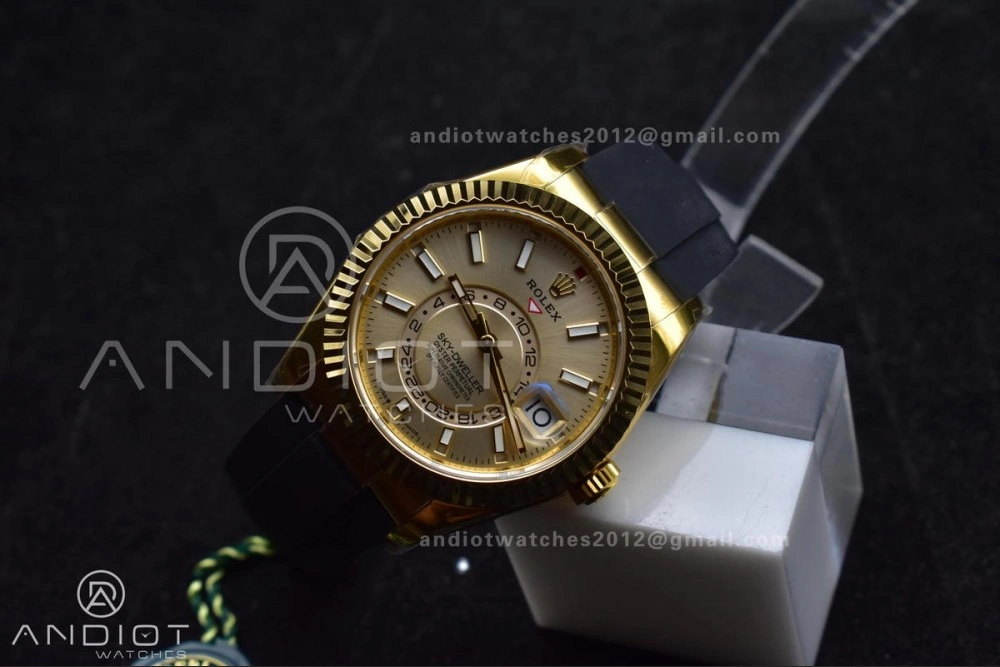 Sky-Dweller 336238 YG ZF 1:1 Best Edition YG Dial on Oysterflex Strap A23J (Gain Weight) Modern 1099