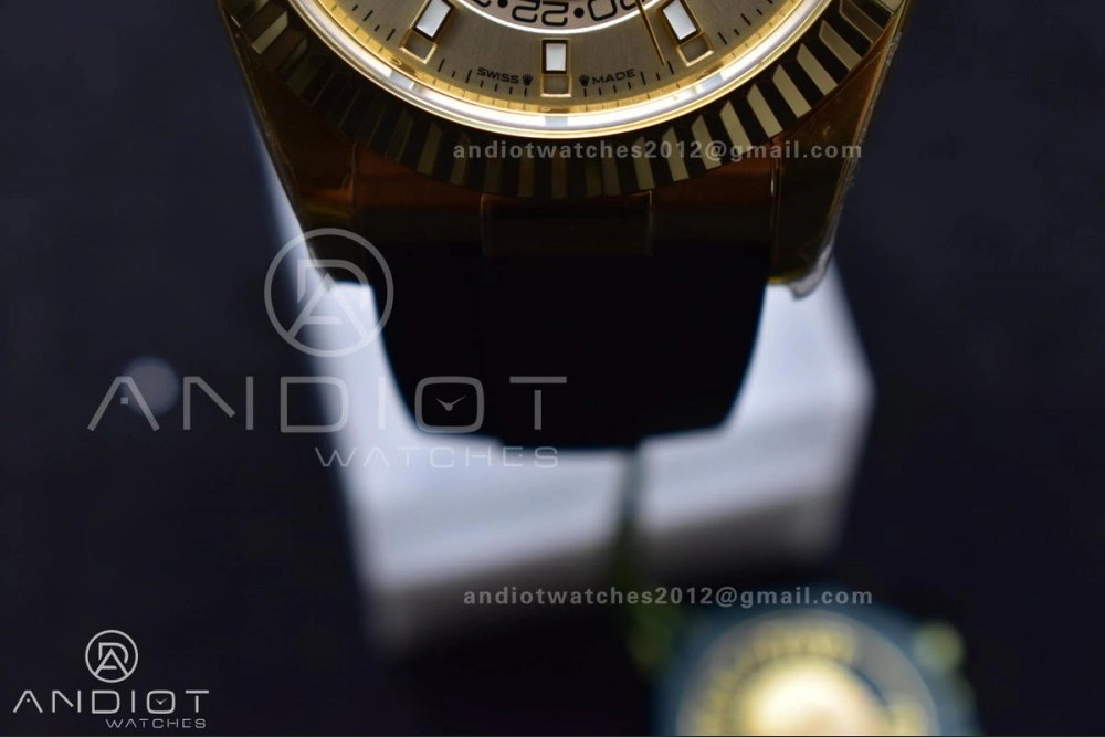 Sky-Dweller 336238 YG ZF 1:1 Best Edition YG Dial on Oysterflex Strap A23J (Gain Weight) Modern 1099