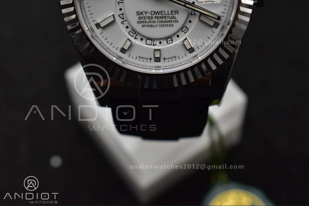 Sky-Dweller 336239 SS ZF 1:1 Best Edition White Dial on Oysterflex Strap A23J (Gain Weight) Unique 1102