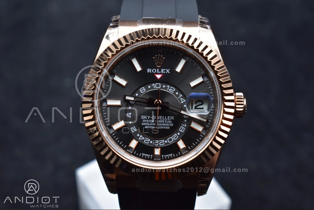 Skydweller RG Noob Best Edition Gray Dial on Oysterflex Strap A23J Upgraded 1104