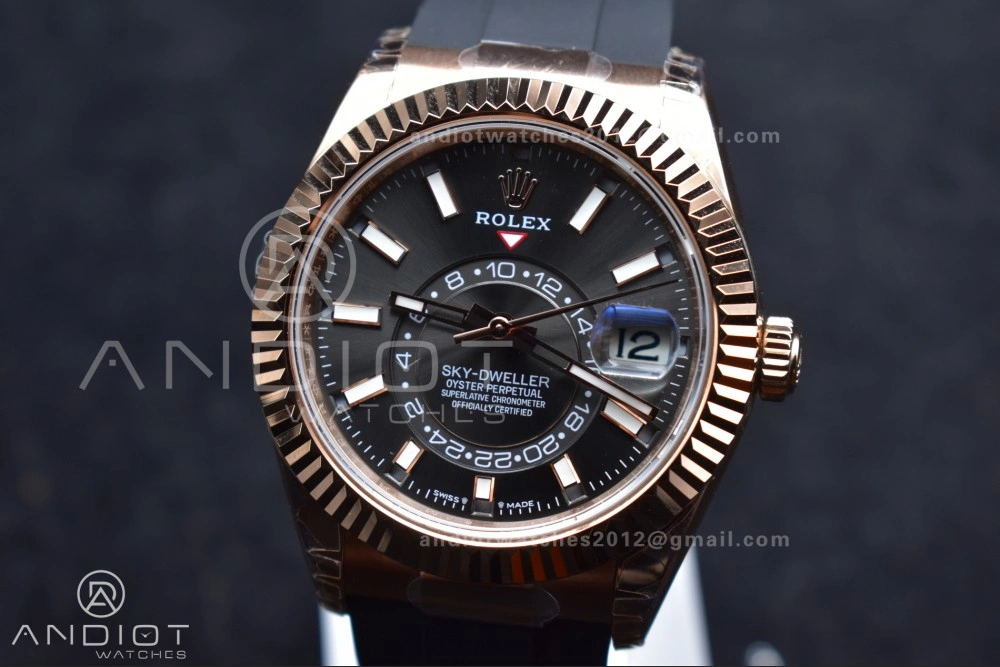 Skydweller RG Noob Best Edition Gray Dial on Oysterflex Strap A23J Upgraded 1104