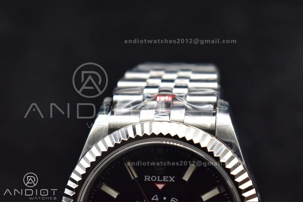 Affordable Skydweller SS Noob Best Edition Black Dial on SS Jubilee Bracelet A23J 1107
