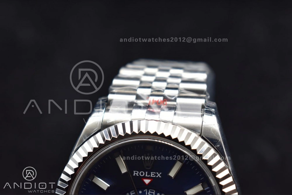 Affordable Skydweller SS Noob Best Edition Blue Dial on SS Jubilee Bracelet A23J 1111