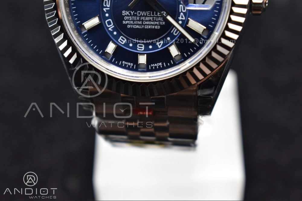 Affordable Skydweller SS Noob Best Edition Blue Dial on SS Jubilee Bracelet A23J 1111