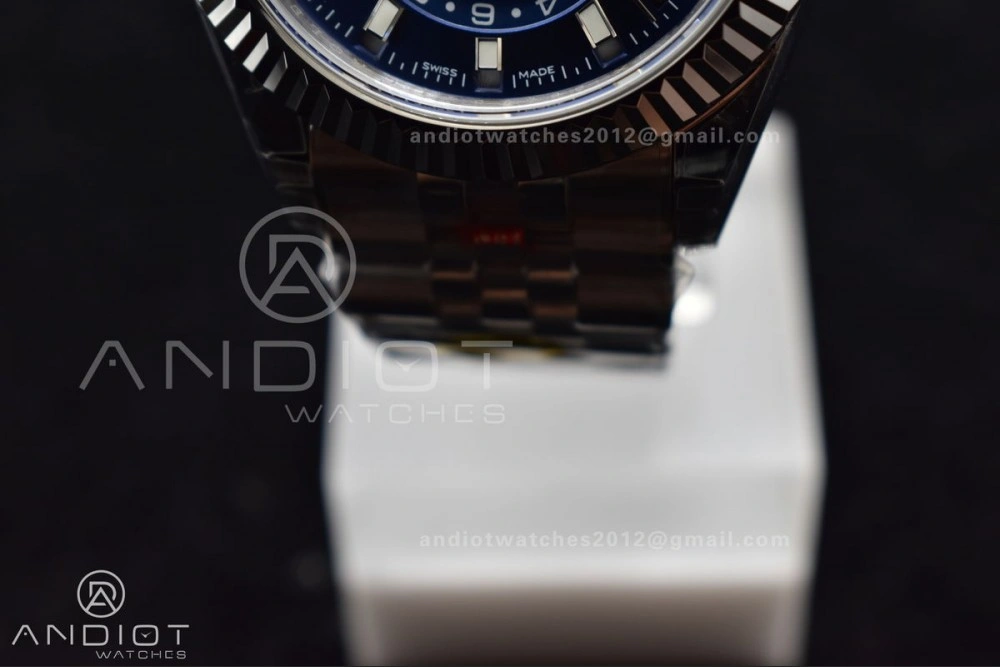 Affordable Skydweller SS Noob Best Edition Blue Dial on SS Jubilee Bracelet A23J 1111