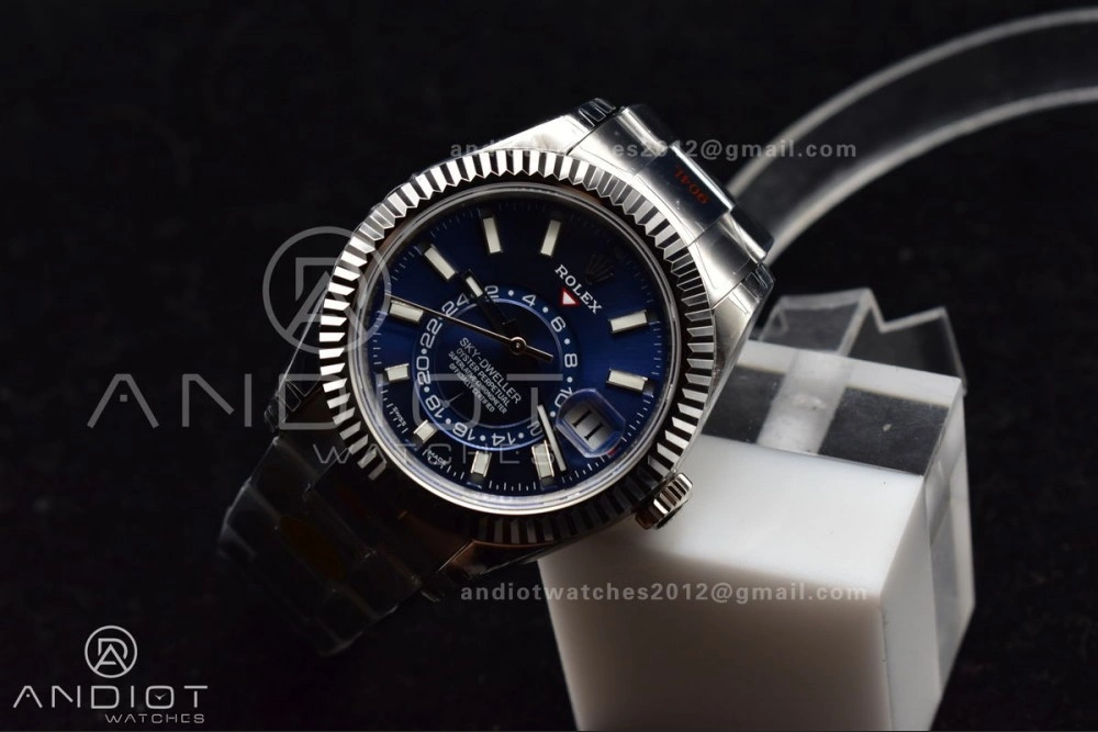 Skydweller SS Noob Best Edition Blue Dial on SS Oyster Bracelet A23J Original 1108