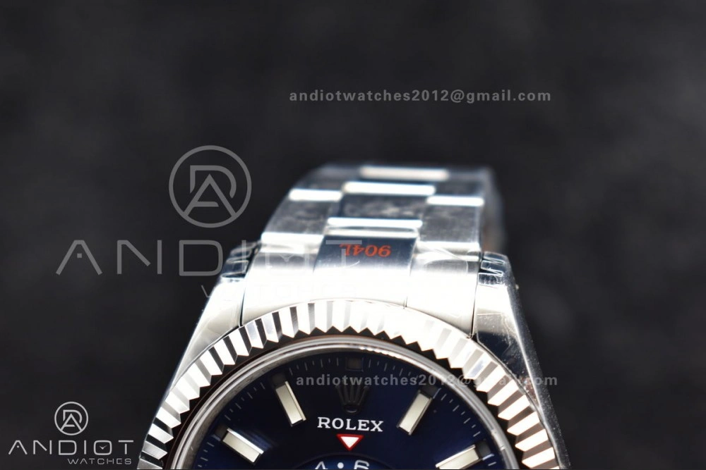Skydweller SS Noob Best Edition Blue Dial on SS Oyster Bracelet A23J Original 1108