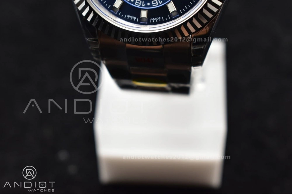 Skydweller SS Noob Best Edition Blue Dial on SS Oyster Bracelet A23J Original 1108