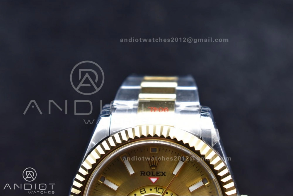 Skydweller SS YG Noob Best Edition YG Dial on SS YG Bracelet A23J Durable 1120