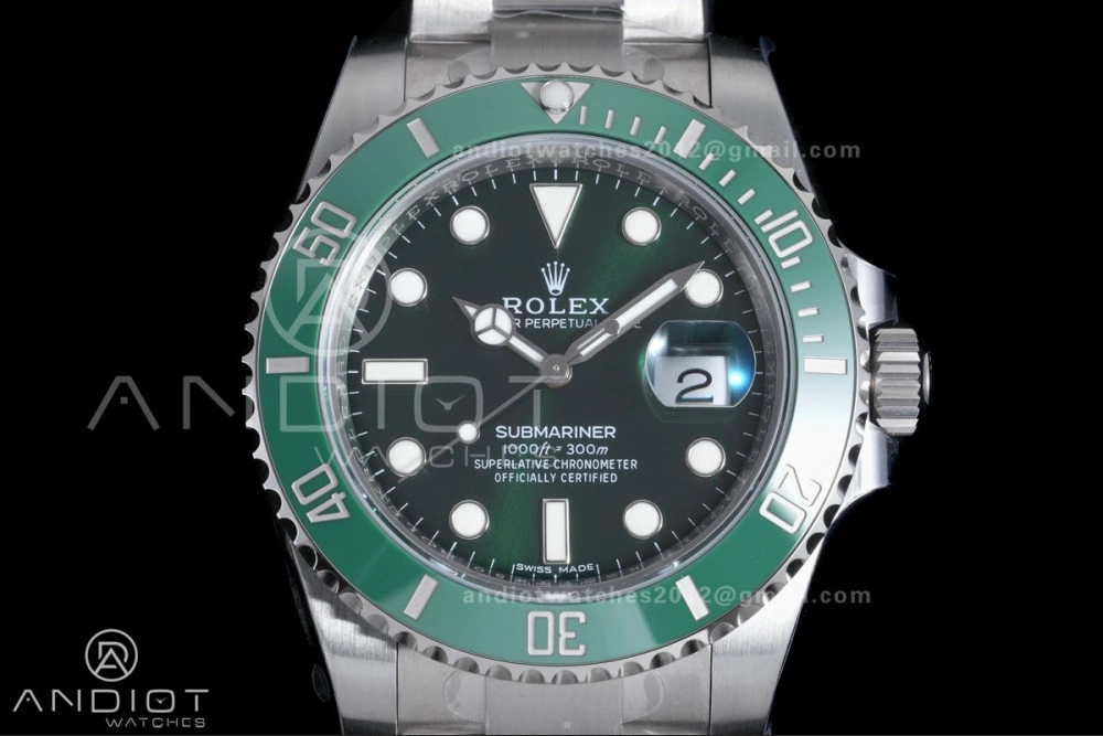 Colorful Submariner 116610 LV Green Ceramic 904L Steel VSF 1:1 Hulk Best Edition VS 1128