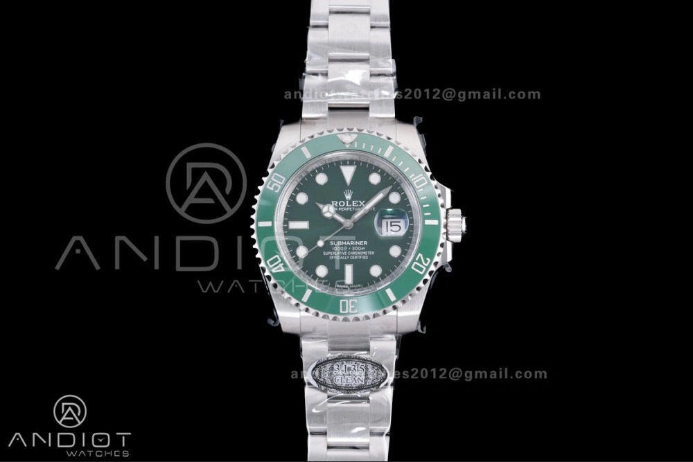 Submariner 116610 LV Green Ceramic Clean 904L 1:1 Hulk Best Edition On SS Bracelet SA Sporty 1125