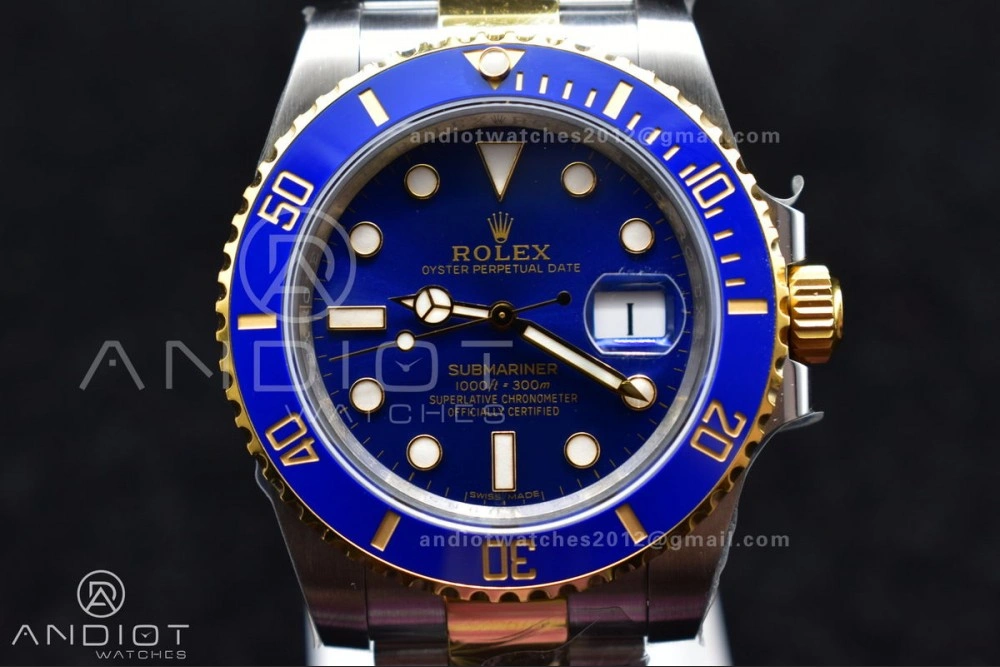 Submariner 116613 LB Blue Ceramic SS YG 904L Steel King 1:1 Best Edition Contemporary 1129