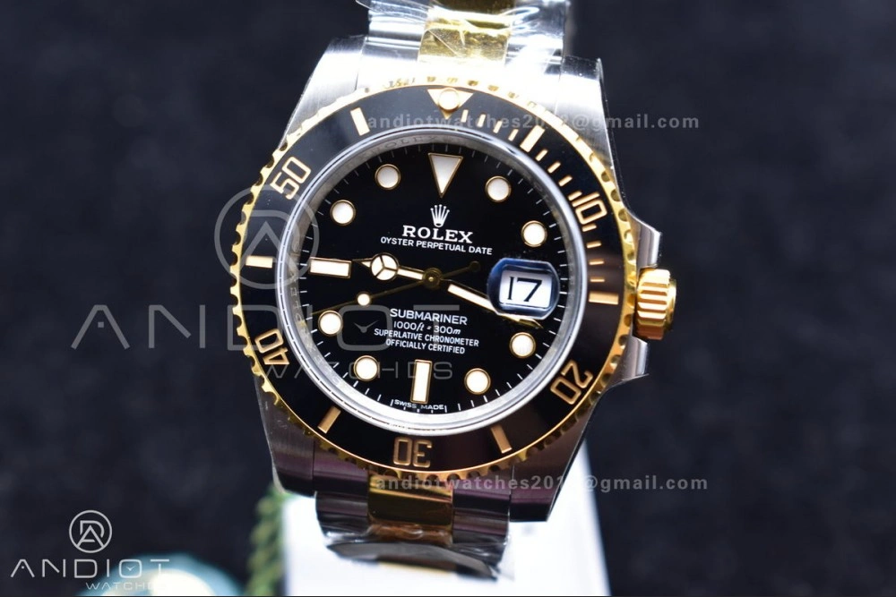 Submariner 116613 LN SS YG Black Ceramic 904L Steel King1:1 Best Edition EasyMatch 1131